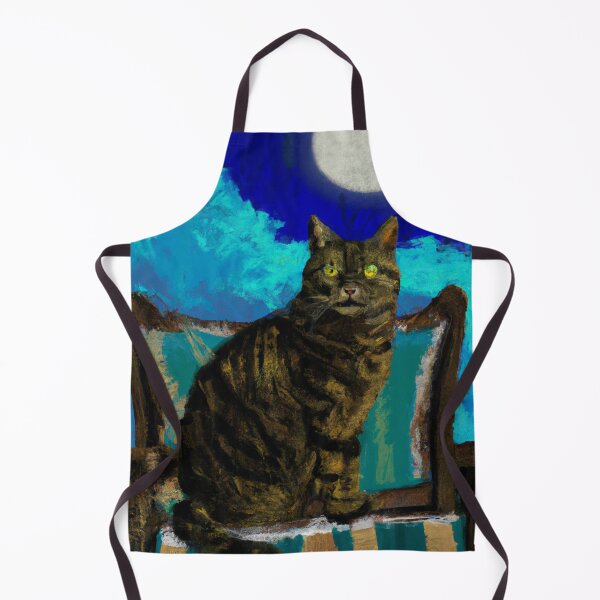 Item preview, Cat on chair in moonlight designed and sold by Lolly's Lane Shoppe.