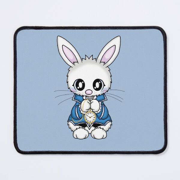 Item preview, cute white rabbit alice wonderland designed and sold by Pezi-Creation.