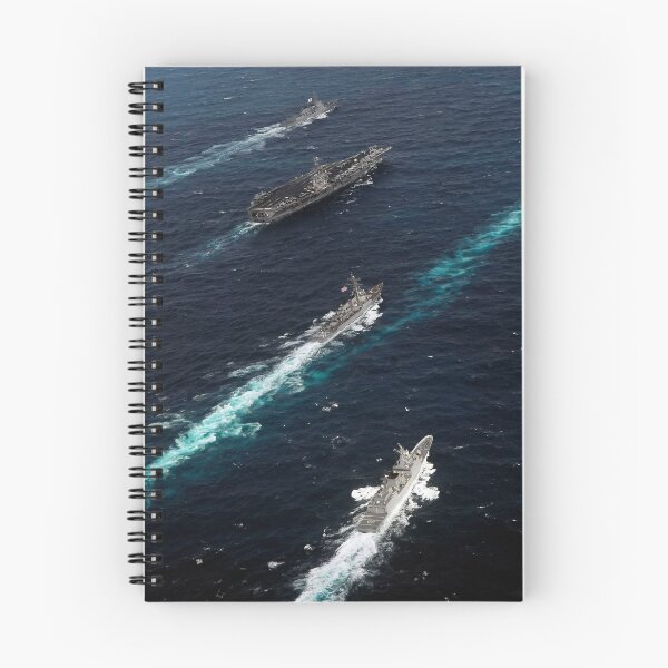 Item preview, STK103593M-The John C. Stennis Carrier Strike Group are underway in formation with naval vessels from the Republic of Korea. designed and sold by StocktrekImages.