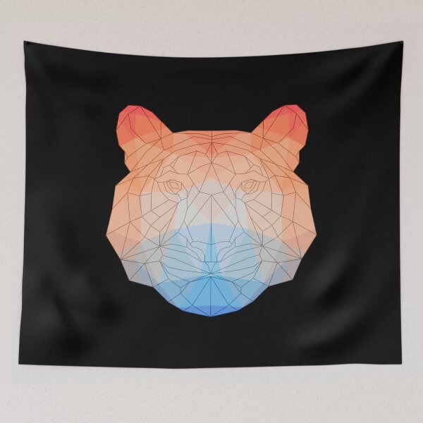 Item preview, Tiger Geometric Triangle Polygon designed and sold by franktact.
