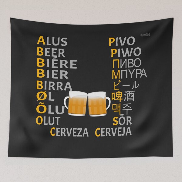 Item preview, Beer - multilingual designed and sold by wowitsmytshirt.