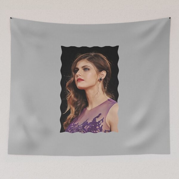 Item preview, Impressive Mesmerizing Blue Eyes Alexandra Daddario Celebrity Oil Paint Art Graphic For Fans designed and sold by AllenJarmon.