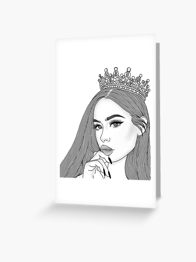 Tumblr Girl W Crown Greeting Card By Giannaciavatto Redbubble