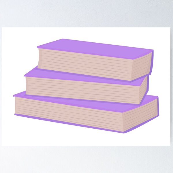 Item preview, Stack of three purple books  designed and sold by OM-lova.