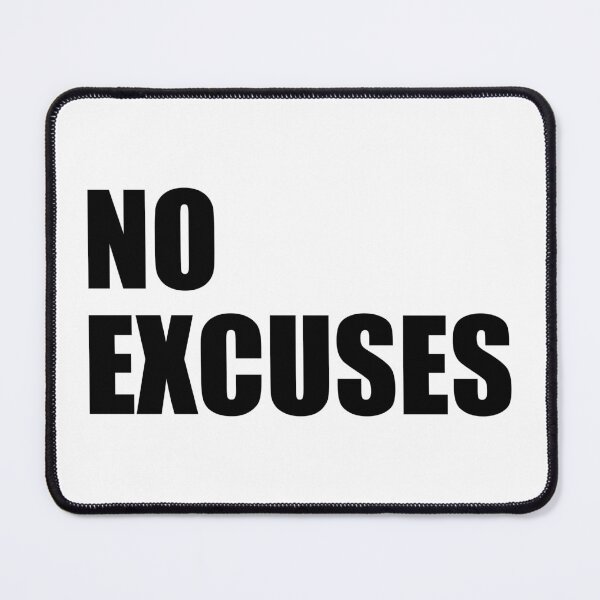 Item preview, No Excuses - Gym Quote designed and sold by maniacfitness.