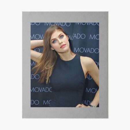 "Impressive Mesmerizing Blue Eyes Alexandra Daddario Gifts" Art Board