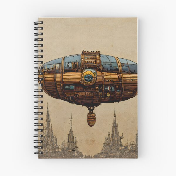 Item preview, Dirigible Steampunk Clockwork Flying Blimp Artilugio designed and sold by MythicPrompts.
