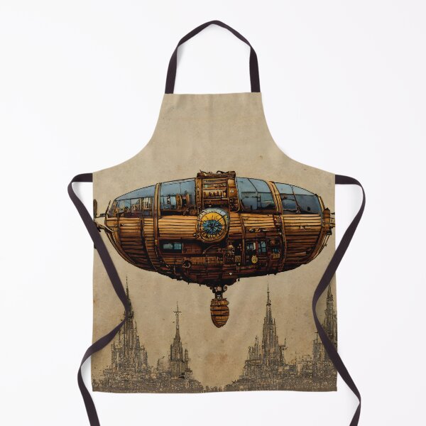 Item preview, Steampunk Airship Clockwork Flying Blimp Contraption designed and sold by MythicPrompts.