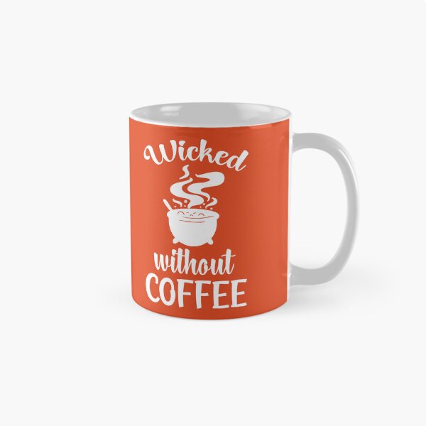 Item preview, Wicked Without Coffee. Halloween Design, Funny Coffee Lovers, Witchy Vibes designed and sold by DesignHouse07.