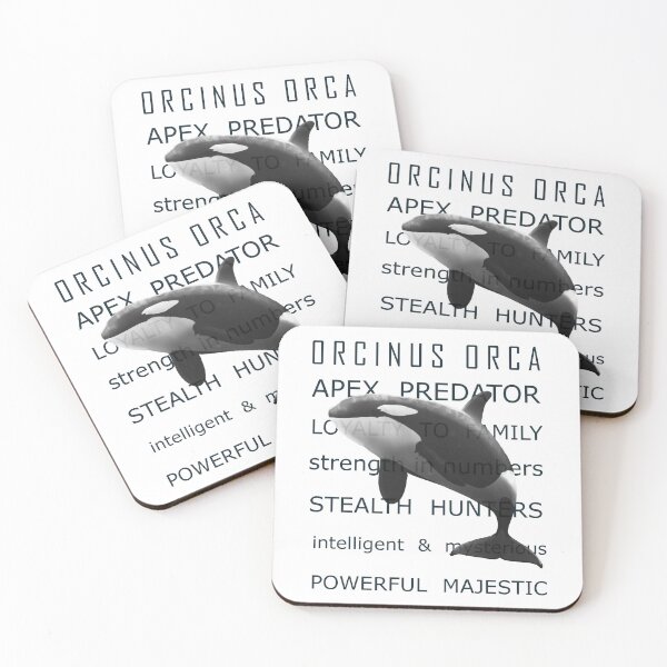 Item preview, ORCINUS ORCA - describing the Killer Whale designed and sold by Jaynee Grace.