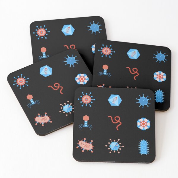 Item preview, germ virus viruses virology stem biology pattern set designed and sold by indiVisibl.
