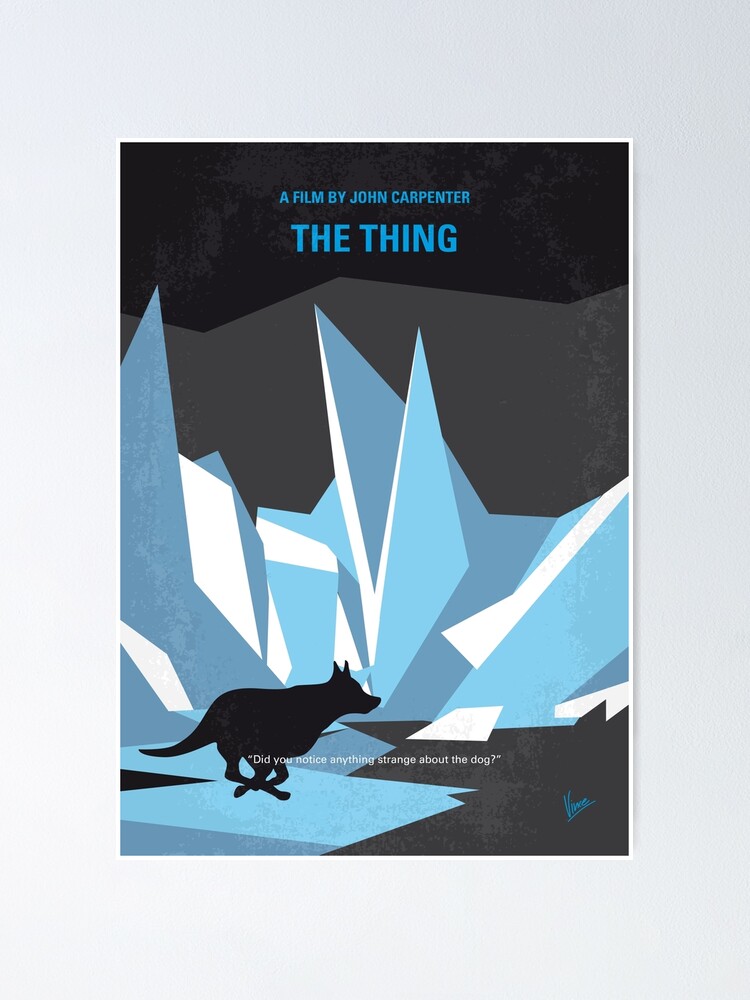 No466 The Thing Minimal Movie Poster Poster By Artboyvince Redbubble