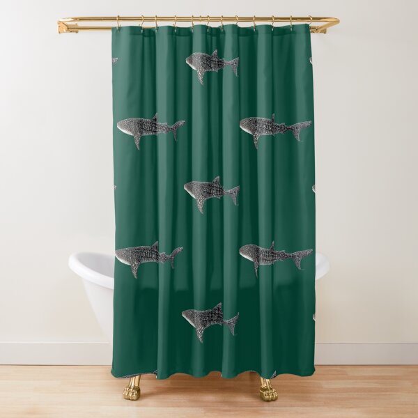 Cartoon Happy Shark Shower Curtain Hooks Rings,Set of 12 Shower
