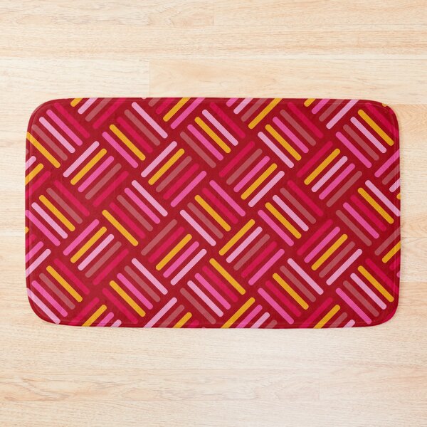 Item preview, Herringbone Pattern Red and Pink designed and sold by Blue-Banana.
