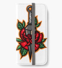 Naruto Konoha Kunai Through Rose iPhone Wallet/Case/Skin