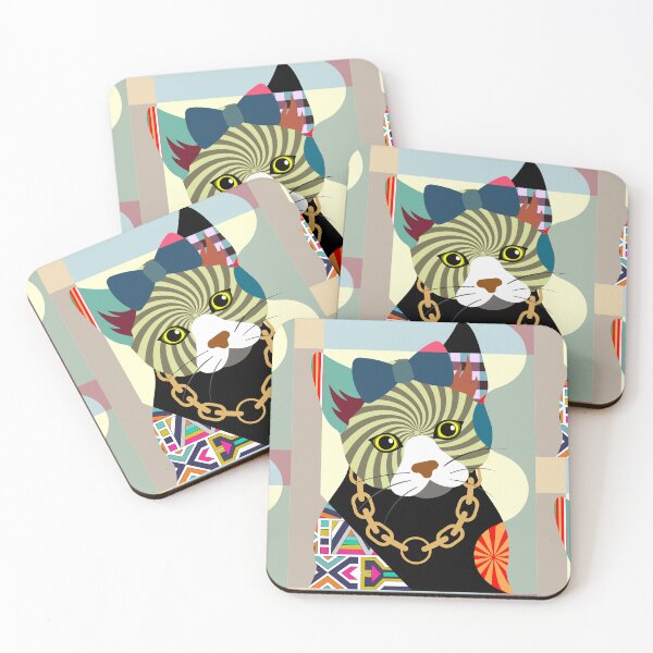 Item preview, Hipster Kitty designed and sold by lanrestudio.