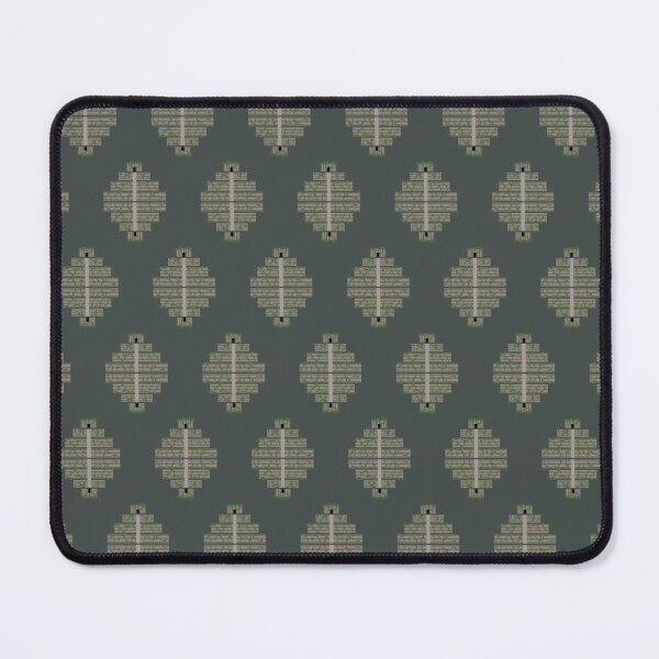 Item preview, Geometric Mossy Temples Print - Stone Grey designed and sold by Daniel Bevis Design.