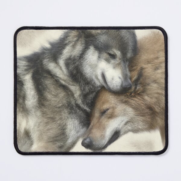 Item preview, Tasmanian Wolf and Siberian Wolf Hugging Each Other designed and sold by Parag's Travel Shop.
