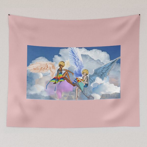 Item preview, Polly and Raina Inspect Their Kites designed and sold by Patricia Brown.