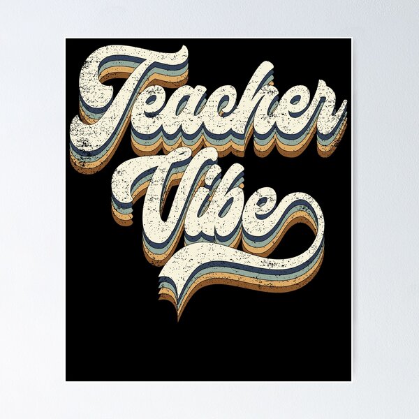 Item preview, Teacher Vibe Retro designed and sold by Scotte-Swiercz.