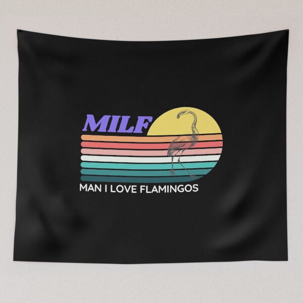 Artikelvorschau, Milf Mann Ich liebe Flamingos - Vintage entworfen und verkauft von Pixelish.