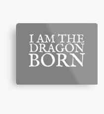 I am the Dragonborn Metal Print