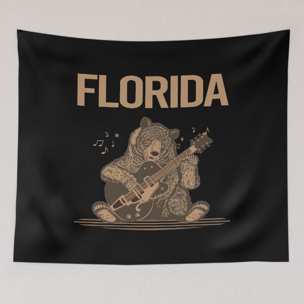 Item preview, Bear With Guitar Florida designed and sold by hurseslossb.
