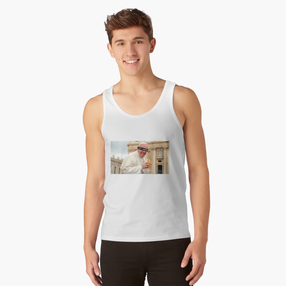 Holy aperoli gott hält ein glas wein Witzig Tank Top Holy aperoli gott hält ein glas wein Witzig Tank Top