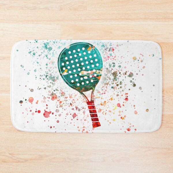 Item preview, Watercolor Splash Padel Racket - White designed and sold by PadelTees.