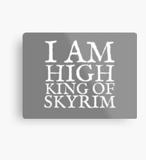 High King of Skyrim Metal Print