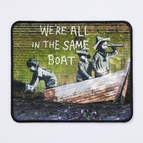 Item preview, Banksy - We're All In The Same Boat - Original Mural designed and sold by WE-ARE-BANKSY.