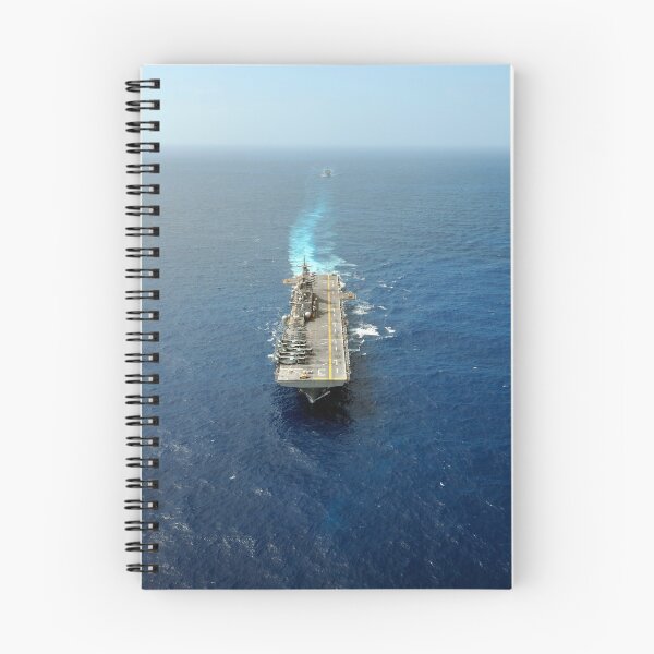 Item preview, STK103907M-The Kearsarge Amphibious Ready Group executes a column maneuver in the Atlantic Ocean. designed and sold by StocktrekImages.