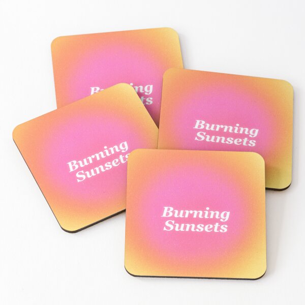 Item preview, Burning Sunsets Golden Pink Gradient Ombre designed and sold by trajeado14.