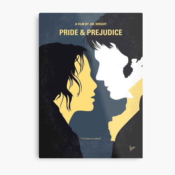 No584- Pride and Prejudice minimal movie poster Metal Print