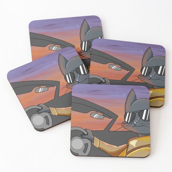 Item preview, Cat driving a sports car on his way to cut you off designed and sold by MCDrawsBand.