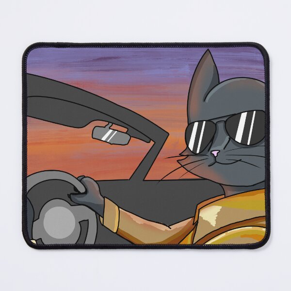 Item preview, Cat driving a sports car on his way to cut you off designed and sold by MCDrawsBand.