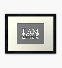 Thane of Solitude Framed Print