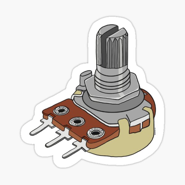 "Potentiometer" Sticker for Sale by trashduino Redbubble