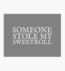 Someone Stole My Sweetroll Photographic Print