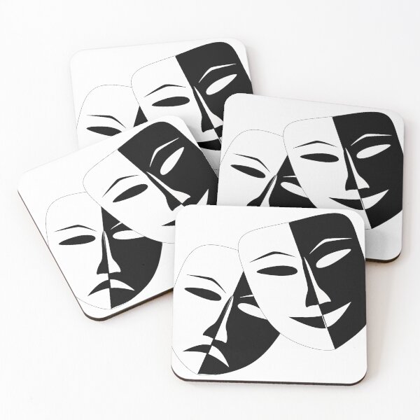 Item preview, Modern Design Theater Art Crying And Smiling Face Design designed and sold by Thonja.
