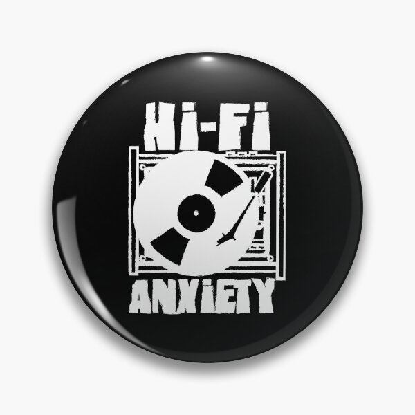 Item preview, Hi-Fi Anxiety Logo (white) designed and sold by Getonboardman.