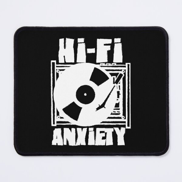 Item preview, Hi-Fi Anxiety Logo (white) designed and sold by Getonboardman.