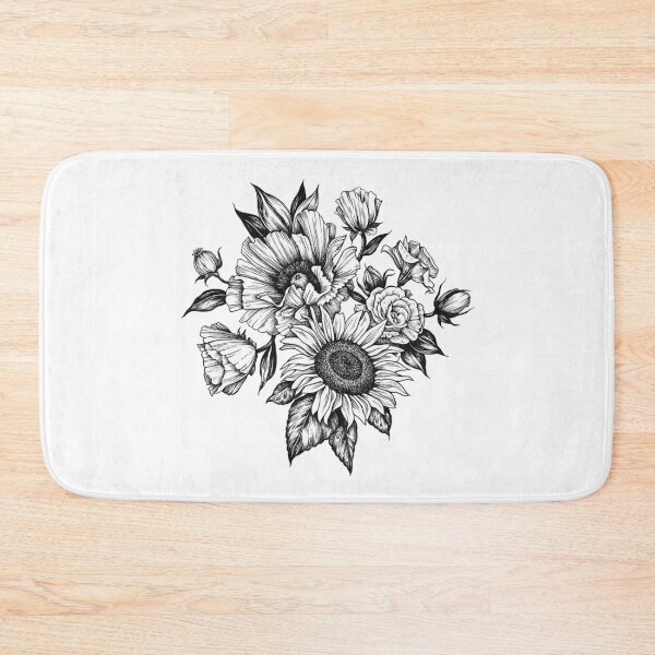 Item preview, flowers in ink designed and sold by audrey metcalf.