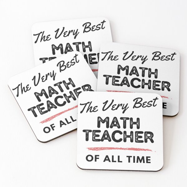 Item preview, The Very Best Math Teacher of All Time (white) designed and sold by PeffysArt.