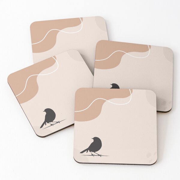Item preview, Minimalist Avian Silhouette - Beige Elegance designed and sold by DonneeCreations.