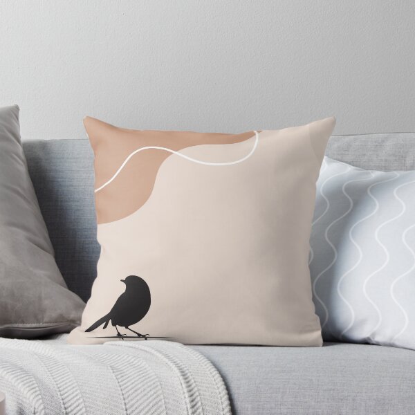 Item preview, Minimalist Avian Silhouette - Beige Elegance designed and sold by DonneeCreations.