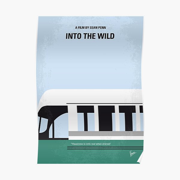 No677 - Affiche du film minimal d'Into the Wild Poster