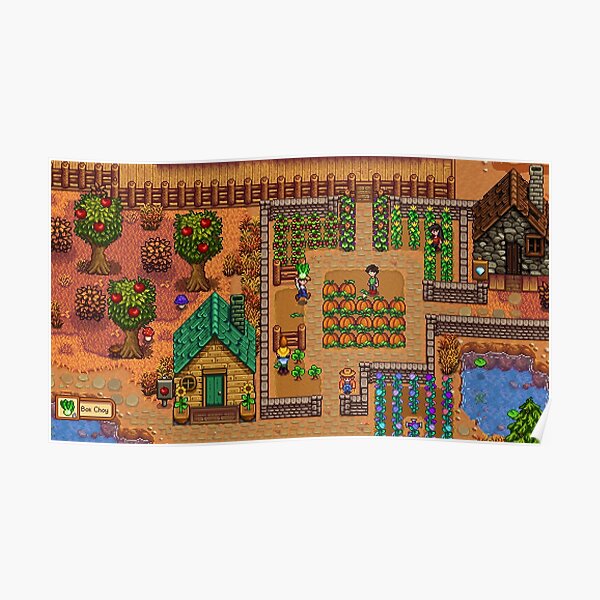 "Stardew Valley Map 3" Poster for Sale by zenlesszone Redbubble