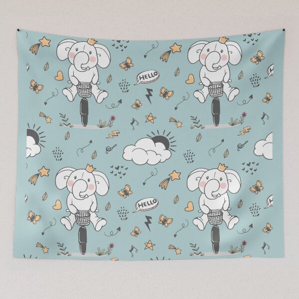 Item preview, Mother Sister Anti Elephant Bicycle Seamless designed and sold by Teeloony.