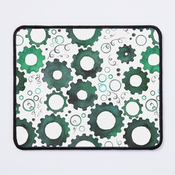 Item preview, Gears and Springs Mint Teal designed and sold by Peculiaris.